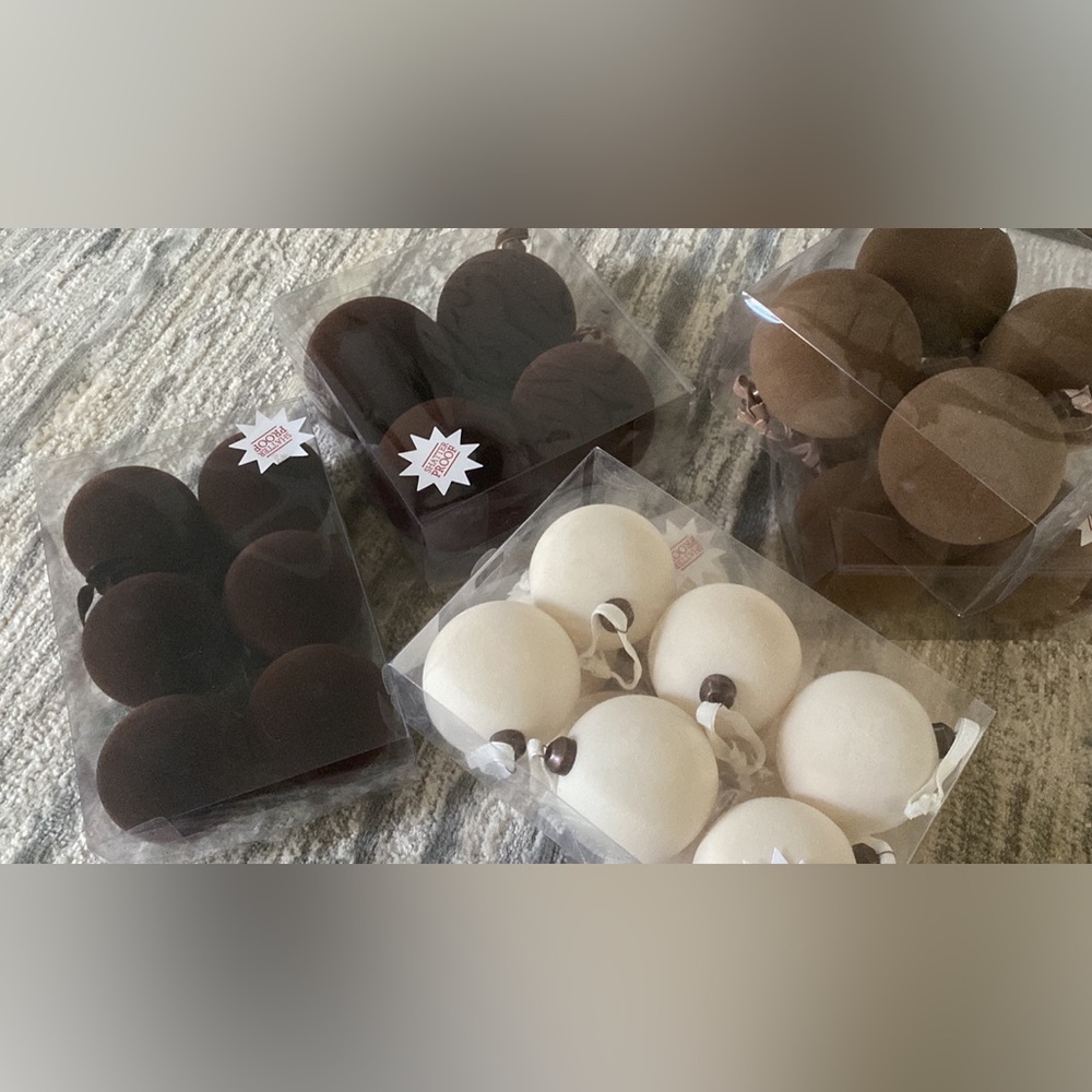 Hobby Lobby Studio McGee dupe velvet ornaments